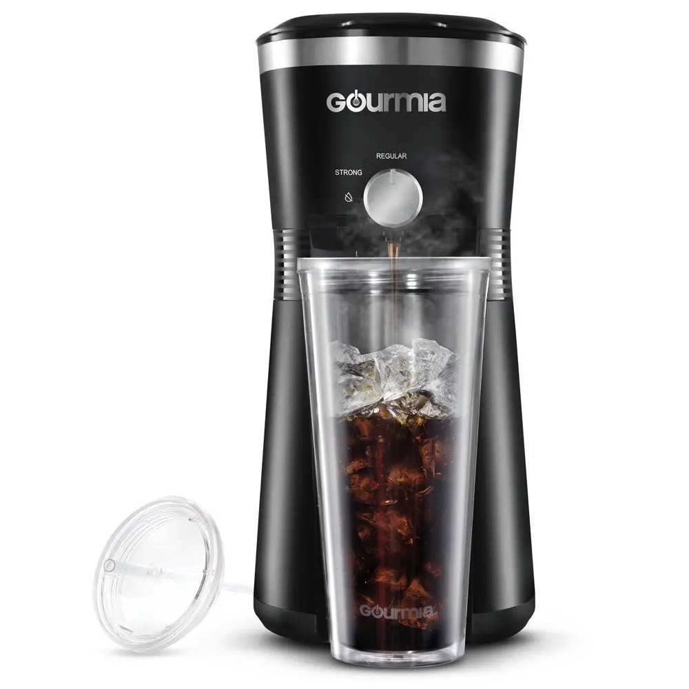

Iced Coffee Maker with 25 fl oz. Reusable Tumbler, Black