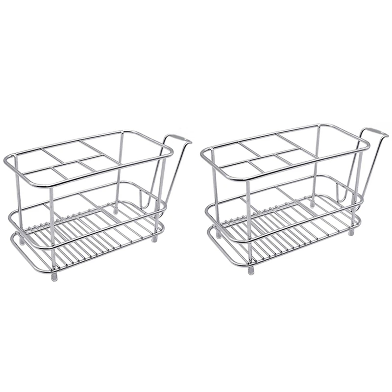 

2X Toothbrush Holder For Bathroom Wall Or Counter, Mat Drill-Free Toothbrush Organizer For Electronic Toothbrush