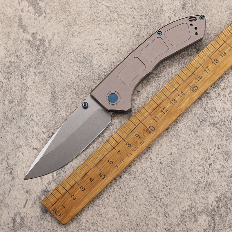 

New 748 Camping Folding Pocket Outdoor Knife M390 Blade Aluminium Alloy Handle Survival Tactical Knives Utility EDC Tools