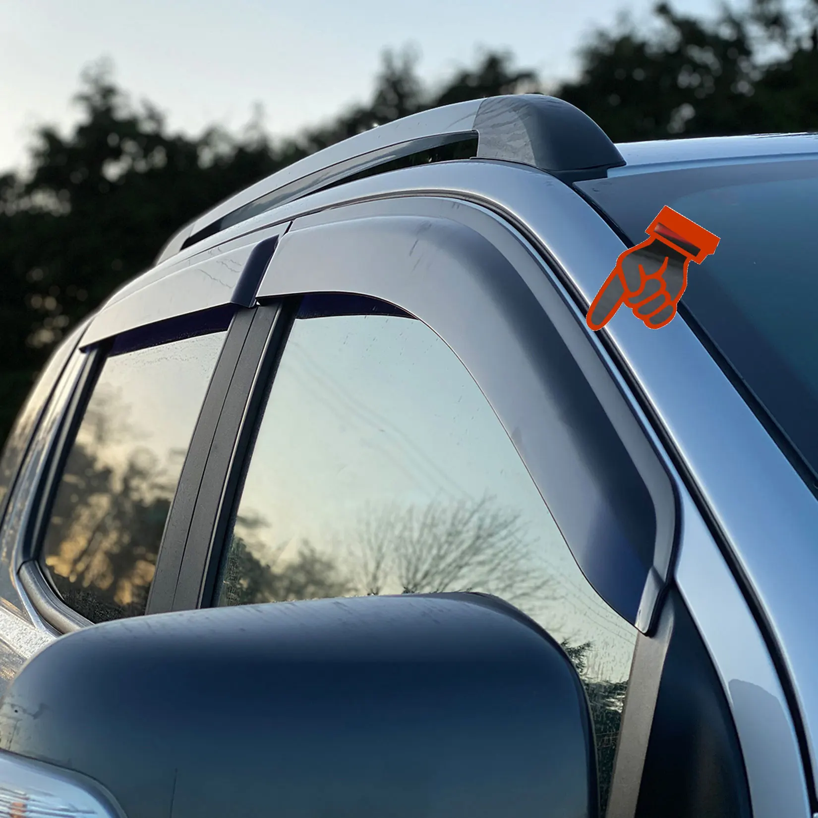 Оконный козырек оконные дождевики для Ford Ranger 2021 Wiltrak Raptor T6 T7 T8 XL XLT PX PX2 PX3 |