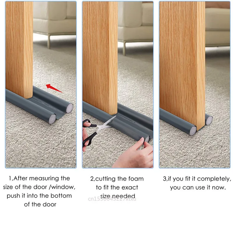 Maiden Noise Pest Dust Isolation Waterproof Door Bottom Seal Strip PU Leather Weather Stripping Draft Blocker Guard Stopper |