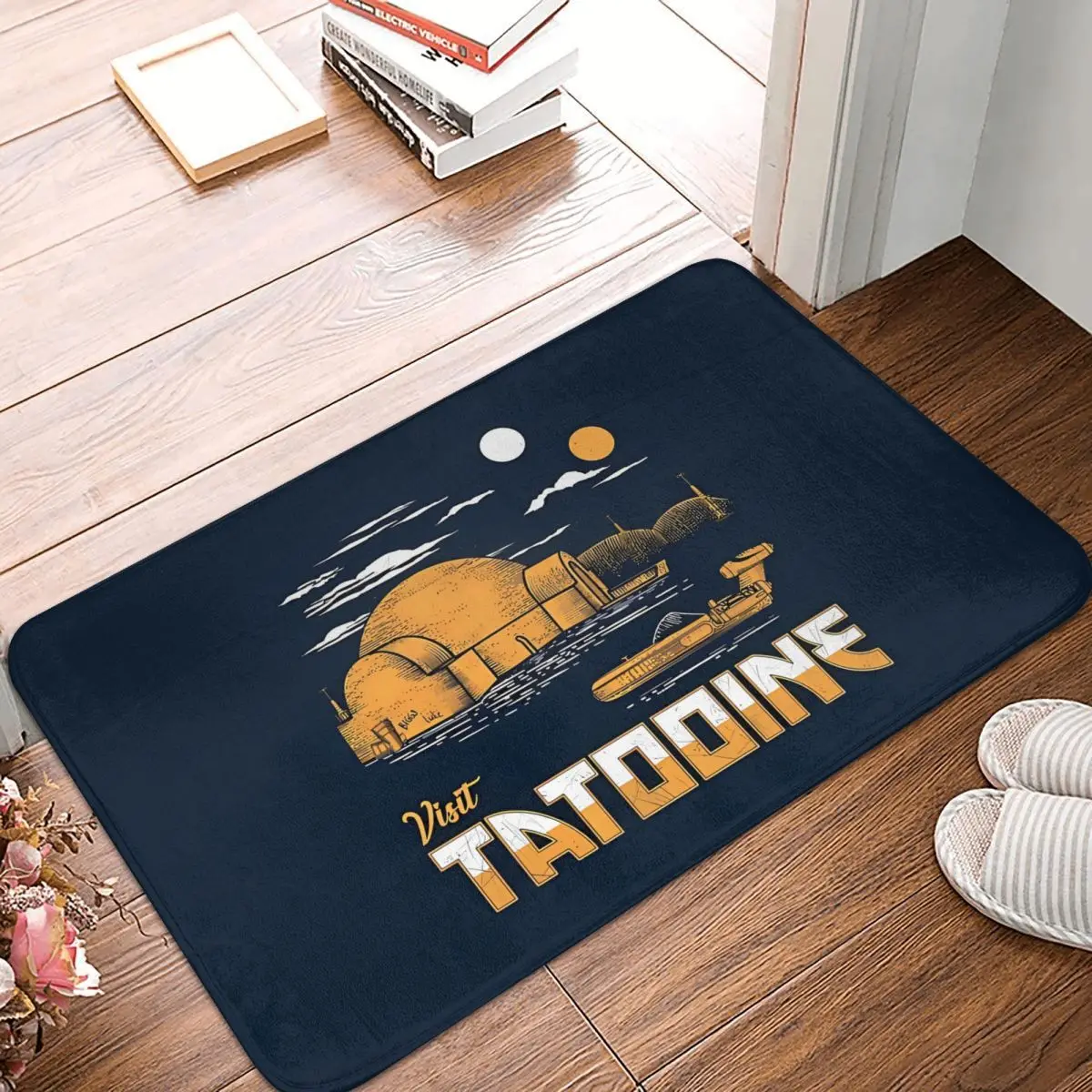 

Visit Tatooine Bath Non-Slip Carpet Navy Blue Living Room Mat Welcome Doormat Floor Decoration Rug