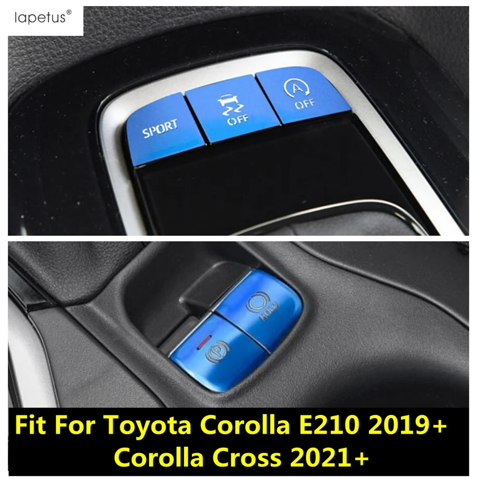 

Center Console Gear Shift Electronic Handbrake Button Sequin Cover For Toyota Corolla E210 2019 - 2022 Corolla Cross 2021 2022