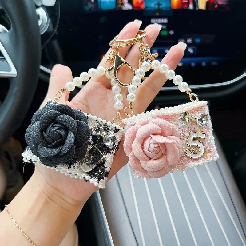 Новая оригинальная сумка с камелией очаровательный твидовый стиль модная модель