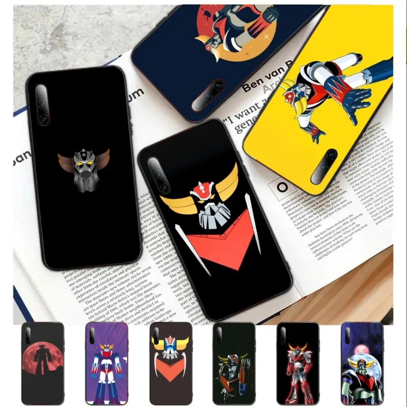 UFO Robot Grendizer Phone Case For Samsung Galaxy S6 S7 S8 S9 S10 S21 S22 Plus Ultra Soft Black Phone Cover