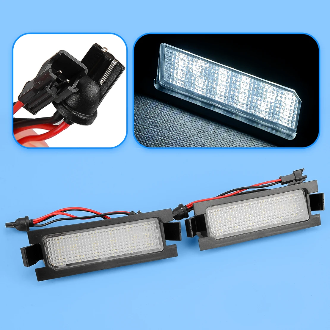 

925012 M100 1-пара светодиодных фонарей освещения номерного знака 925022 L500 92501B2000 Подходит для Kia Soul Hyundai Veloster Genesis Coupe