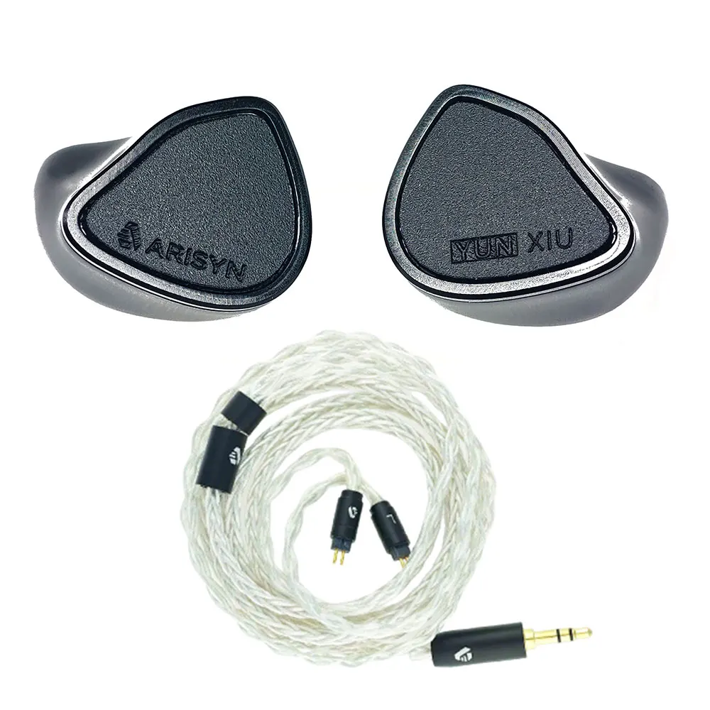 Фото Наушники ARISYN YUN XIU PZT Hybrid+10mm с динамическим драйвером и DLC-диафрагмой, Hi-Fi наушники-вкладыши с кабелем 3.5 мм и 4.4 мм №2