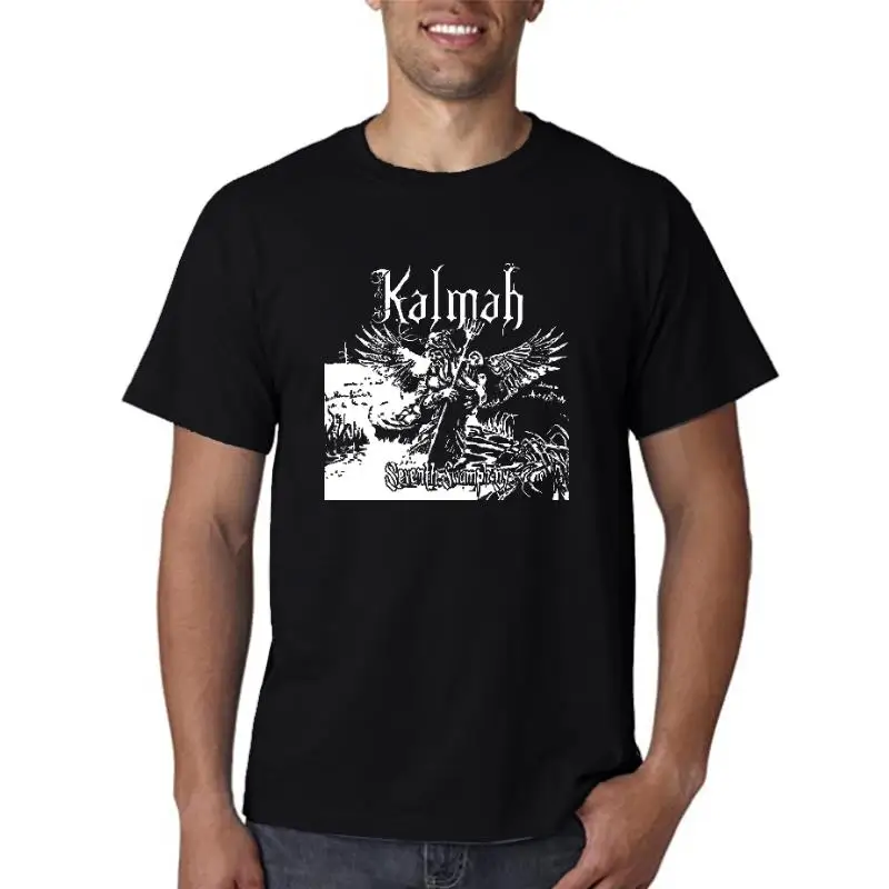 

Футболка модная мужская с принтом, Kalmah, Seven Swamphony Swampsong, в стиле панк-рок, летний топ с принтом