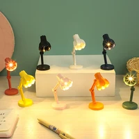 mini led desk lamp book light clip reading light portable led magnetic lamp foldable table lamp desktop night light decoration