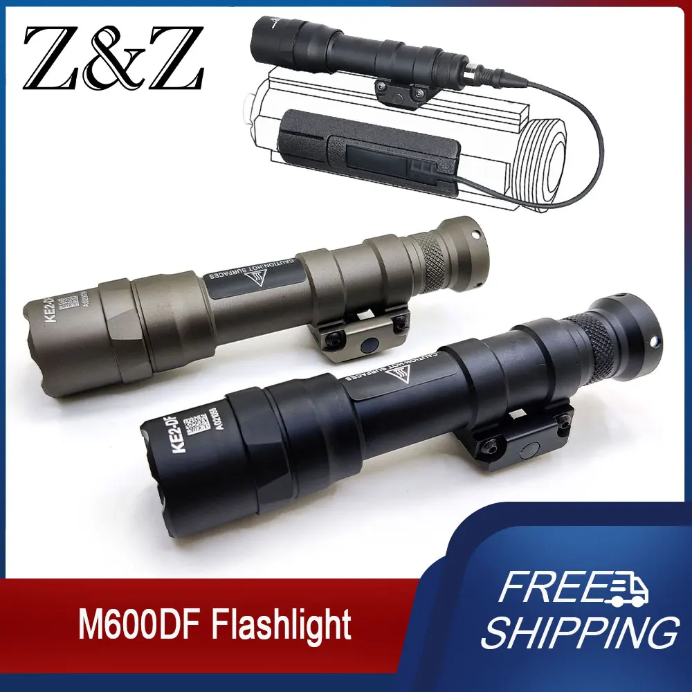 Тактический M600 DF охотничий светодиодный фонарь для разведки с контролем
