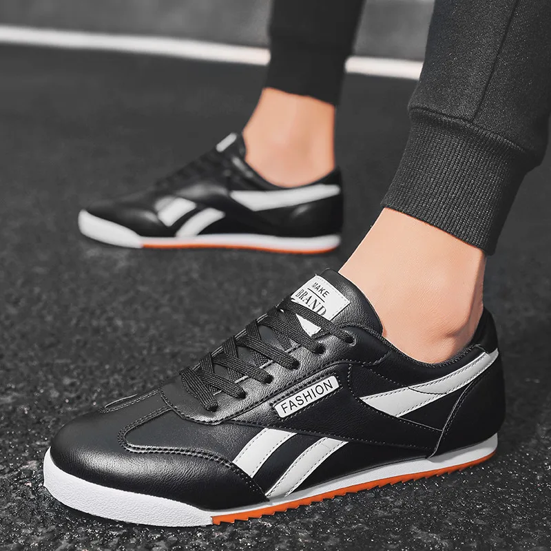 Fashion Mens Designer Sneakers Cheap Sports Shoes Light Flats Men Leather Sneakers Breathable Trail Running Shoes Men Trainers