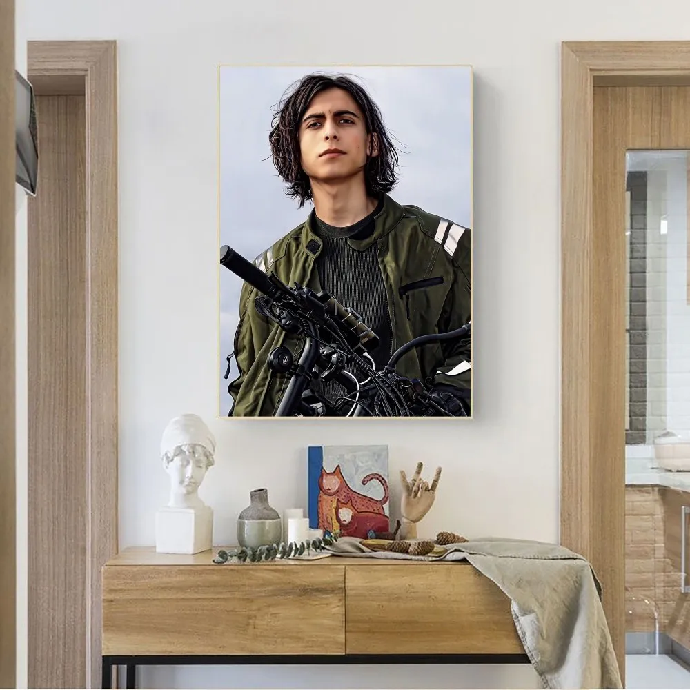 Плакат Aidan Gallagher из крафт-бумаги