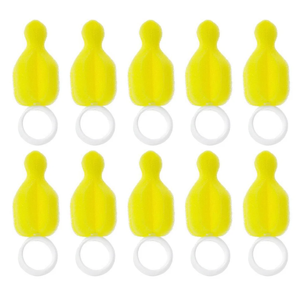 

Bottle Brushes Cleaner Pacifier Sponge Cleaning Brush Bottle Sponge Brush for Toddler Infant Newborn 20pcs Yellow