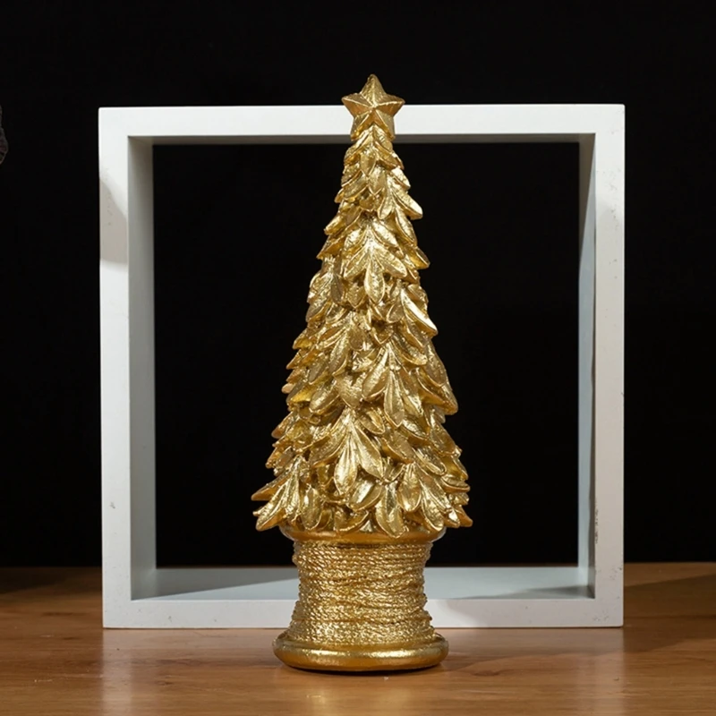 

Искусственная фигурка, рождественские украшения, Ландшафтная фигурка, скульптура, домашний декор, Настольная елка, модель 12 дюймов
