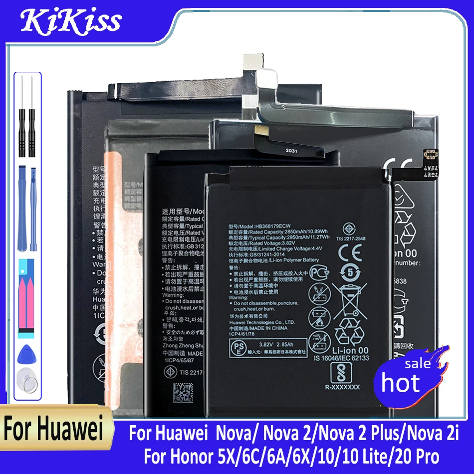 

Phone Battery For Huawei honor 5X 6X 7C 7A 8 9 9 lite Nova 2 3 4/2i Ascend P10 P20 For Huawei P30 P30 Pro Mate 8 9 10/10 20 Pro