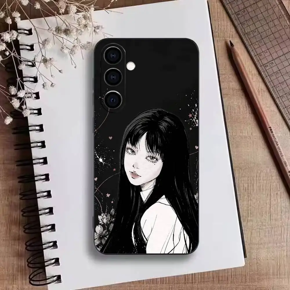 Фото Чехол для телефона Comics J-Junji Ito T-Tomie для Samsung Galaxy A73, A72, A71, A70, A53, A52, A51, мягкий силиконовый черный чехол №5