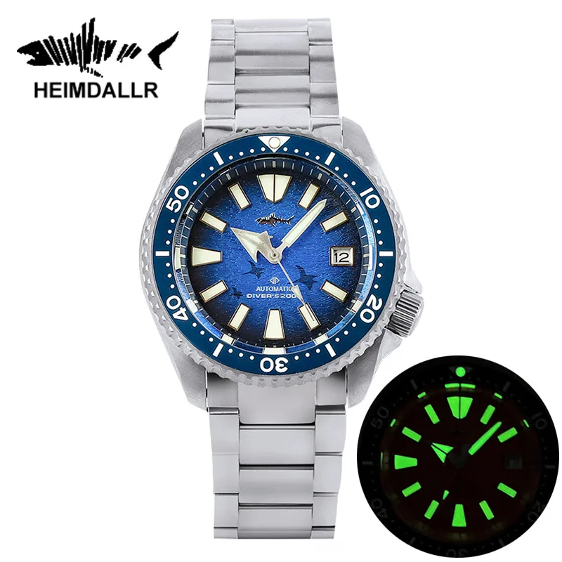 Часы Heimdallr Titanium SKX007 для мужчин титановый браслет с сапфировым стеклом 20 бар C3