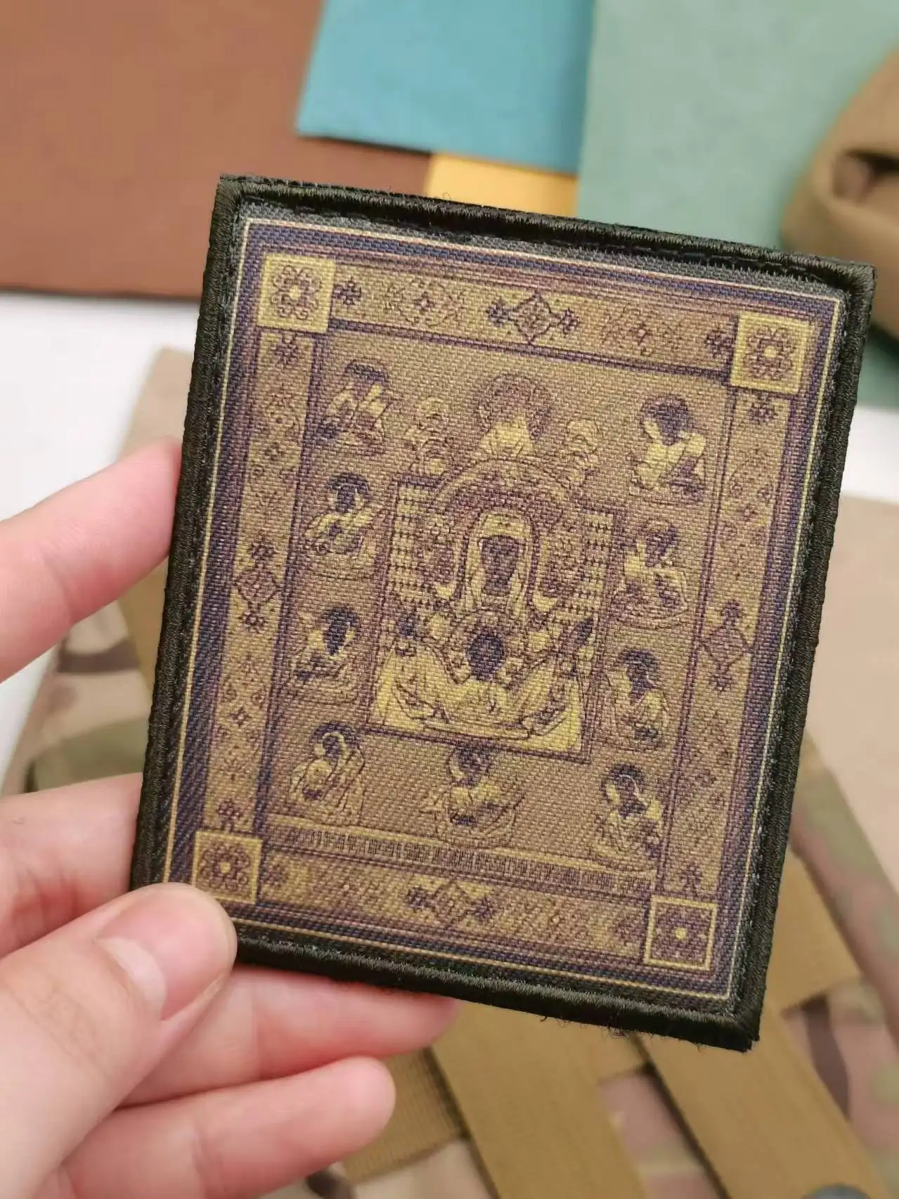 Курск-икона корня Матери Бога Знак печать тактических нашивок аппликация