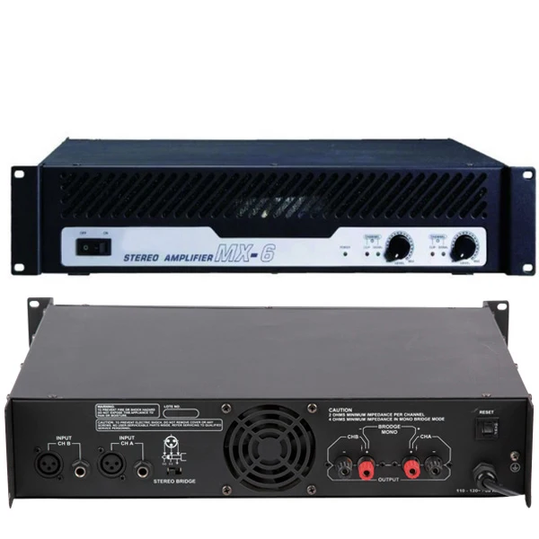 

MX-6 Stereo Power 2000W Amplifier Amplifiers Amplifier Audio