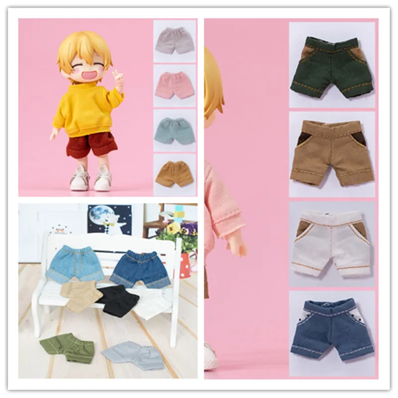 

Ob11 baby clothes hem casual jeans short pants 12bjd baby clothes round is Molly P9 GSC