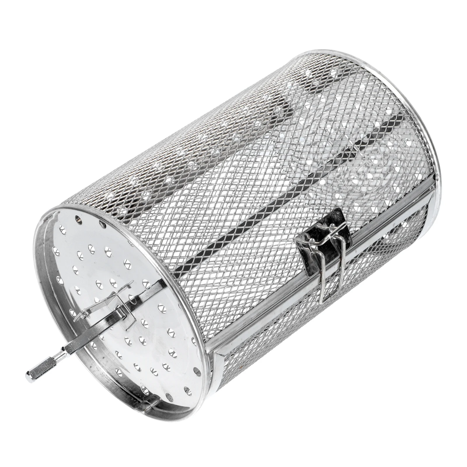 

Grill Bbq Cage Basket Oven Grilledcages Grilling Drum Roaster Coffee Rolling Accessories Bakeware​ Nuts Shaft Fish Rotisserie