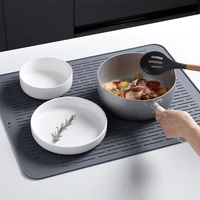 oversized silicone drain pad 58x45cm kitchen bar mat non slip shock absorbing cutting board fixed pad insulation placemat