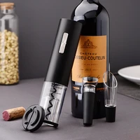 electric bottle opener set 4 in 1 automatic usb charging red wine foil cutter electric openers kitchen accessories gadgets