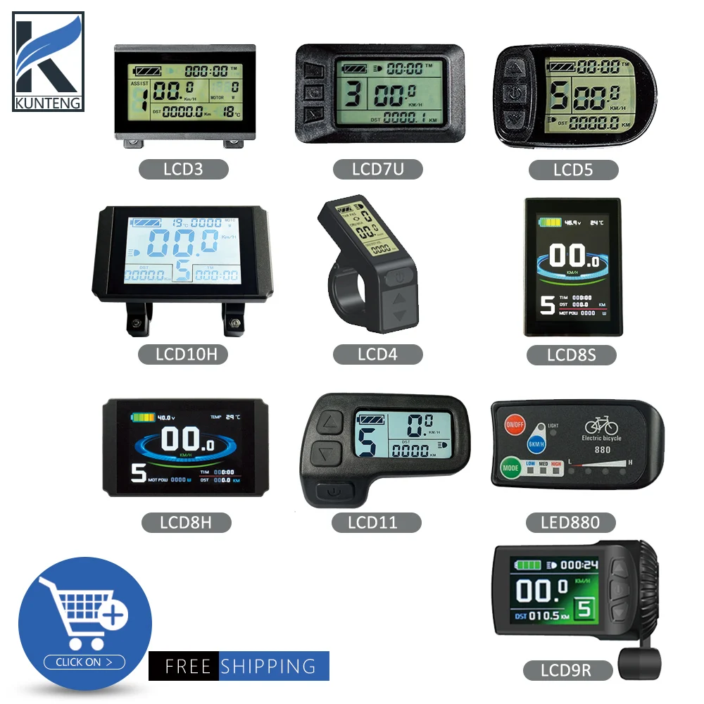Дисплей KT LCD3 LCD4 LCD5 LCD7 LCD8H LCD8S LCD9R LCD10H LCD11 LED880 24 В/36 В/48 В/72 в для электровелосипеда Kunteng Дисплей KT LCD3 LCD4 LCD5 LCD7 LCD8H LCD8S LCD9R LCD10H LCD11 LED880 24 В/36 В/48 В/72 в для электровелосипеда Kunteng