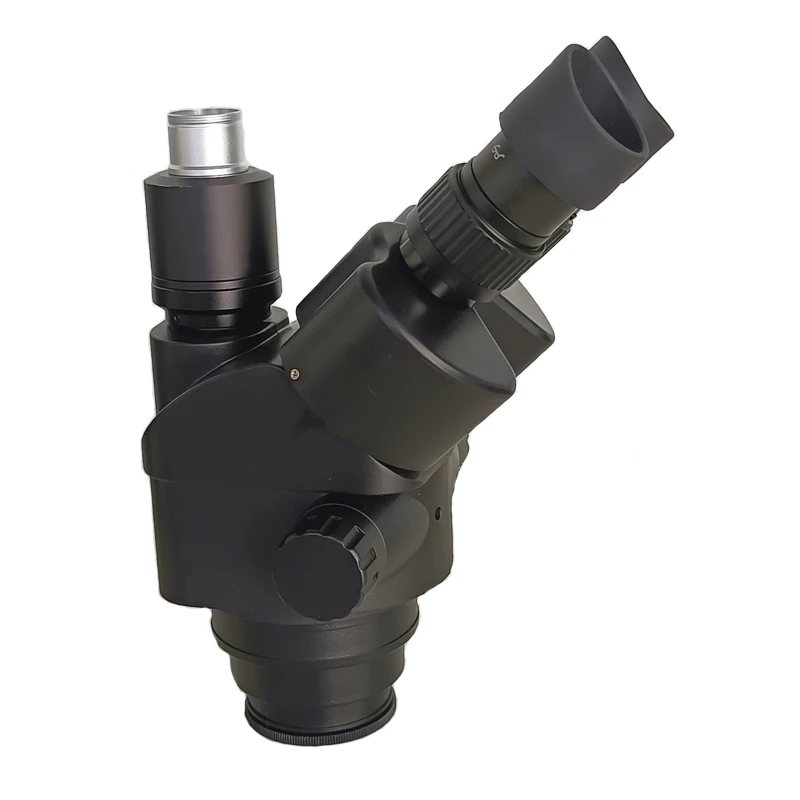 

Black 7X-45X Trinocular Zoom Stereo Microscope Head Simul-Focal Industrial Microscopio WF10X 20mm Eyepiece Lens
