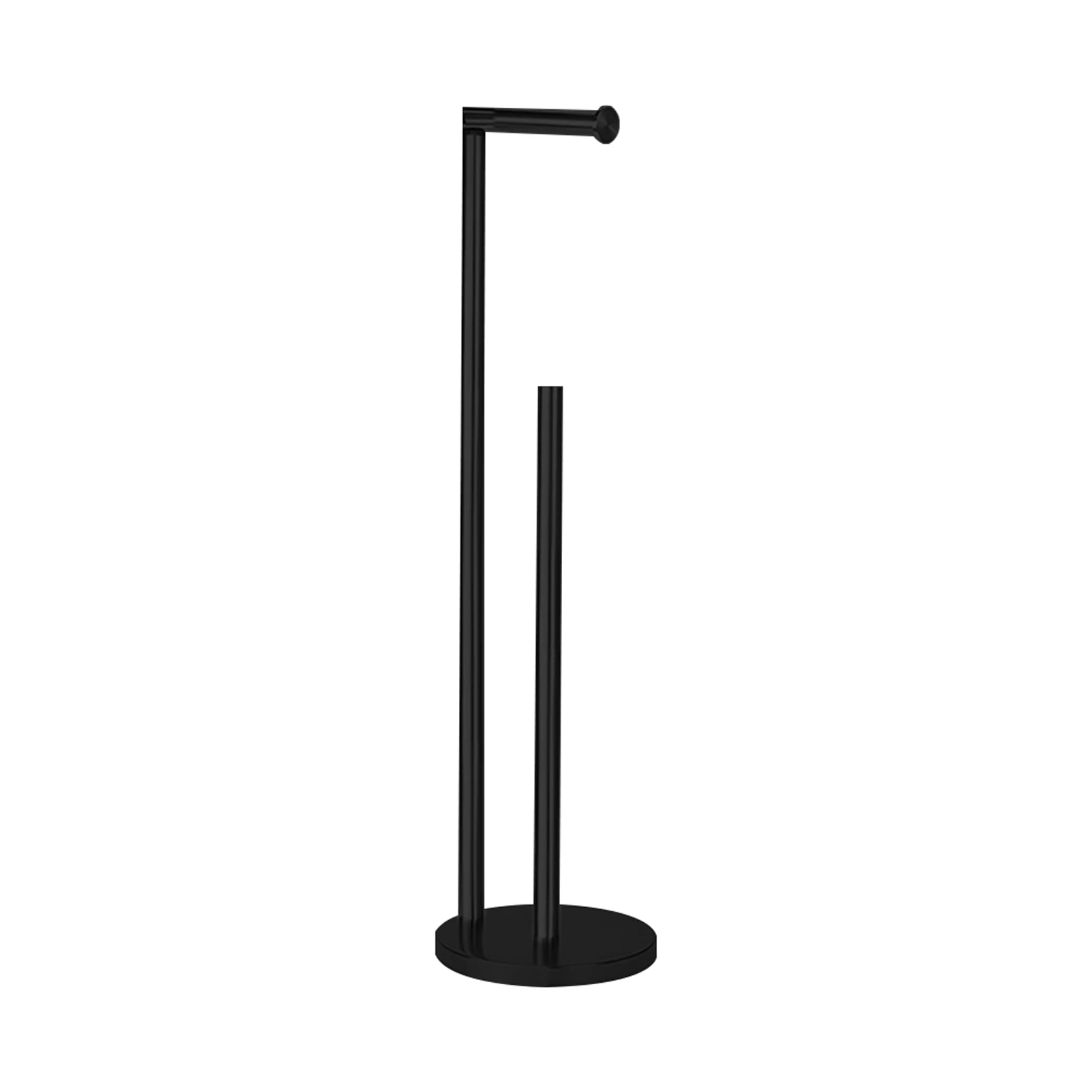 

Toilet Paper Holder Space Saving Home Hotel Free Standing Storage Stainless Steel Weighted Base Universal Kitchen Bathroom