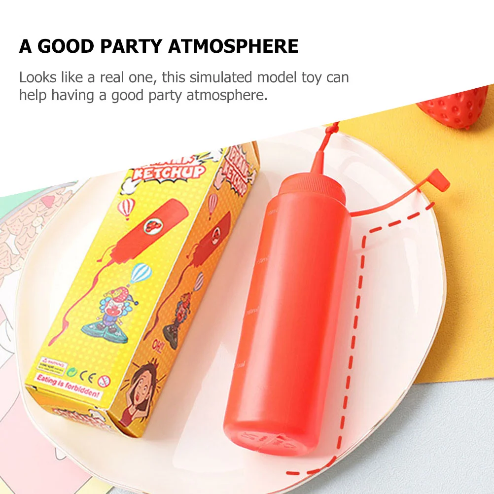 

Tricky Seasoning Home Supply Interactive Prank Stuff Accessory Wear-resistant Fake Ketchup