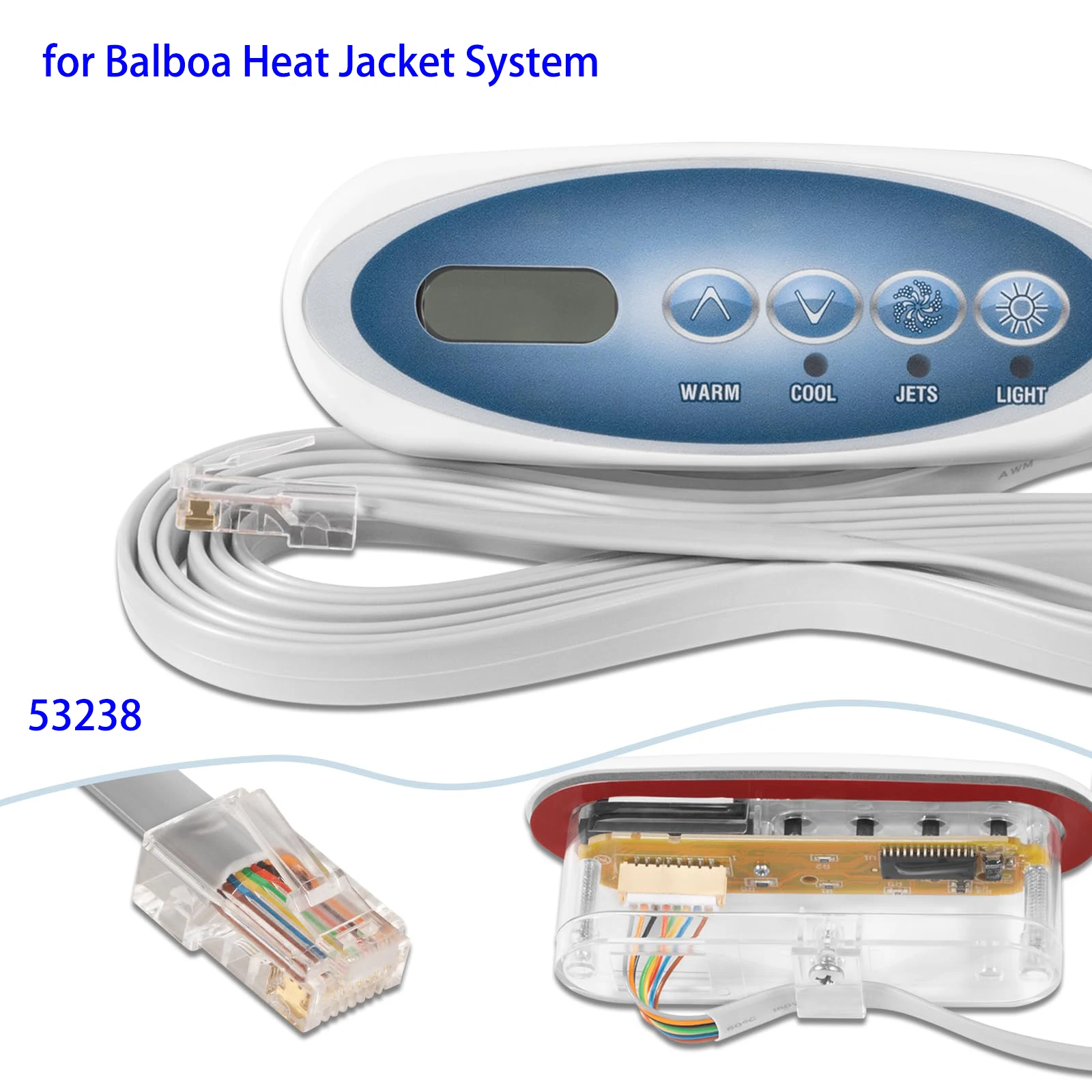 53238 Мини-овальная верхняя боковая панель управления замена для Balboa подходит