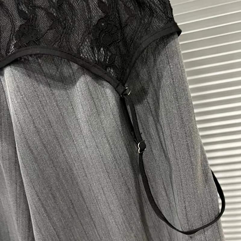 Женские однотонные кружевные брюки с высокой талией размер S - XXXL цвет в