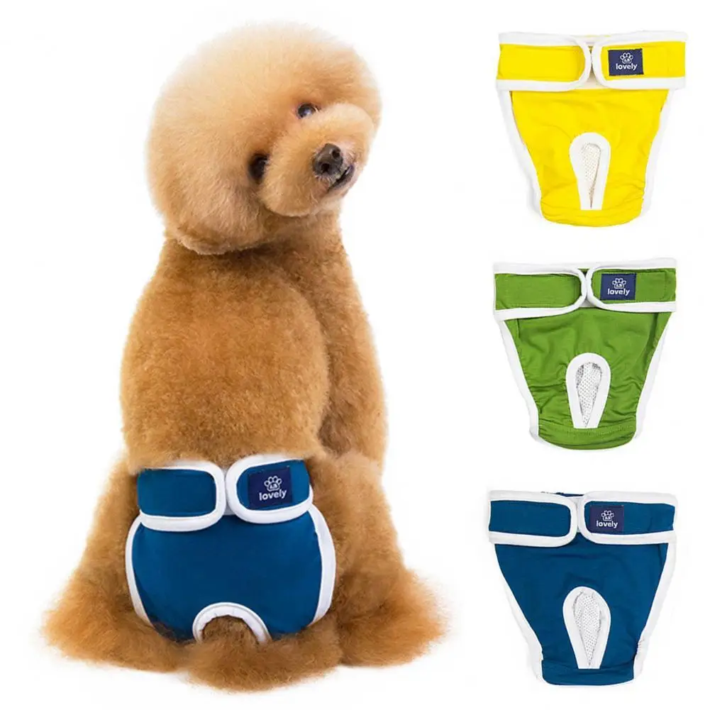 

Pet Diapers Pants Convenient Washable Adorable Pet Puppy Physiological Pants Pet Supplies Puppy Diaper Dogs Diapers