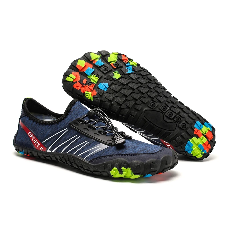 

2021 Men Women Aqua Shoes Summer Beach Wading Shoes Swimming Quick-Drying Breath Rubber Reef Non-slip On surf Unisex Water Shoes