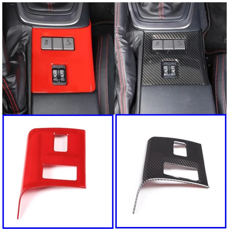 

Decorative Accessories For Toyota 86 /Subaru BRZ 2022-2023 ABS Carbon Fiber Center Control Seat Heating Switch Button Frame Trim