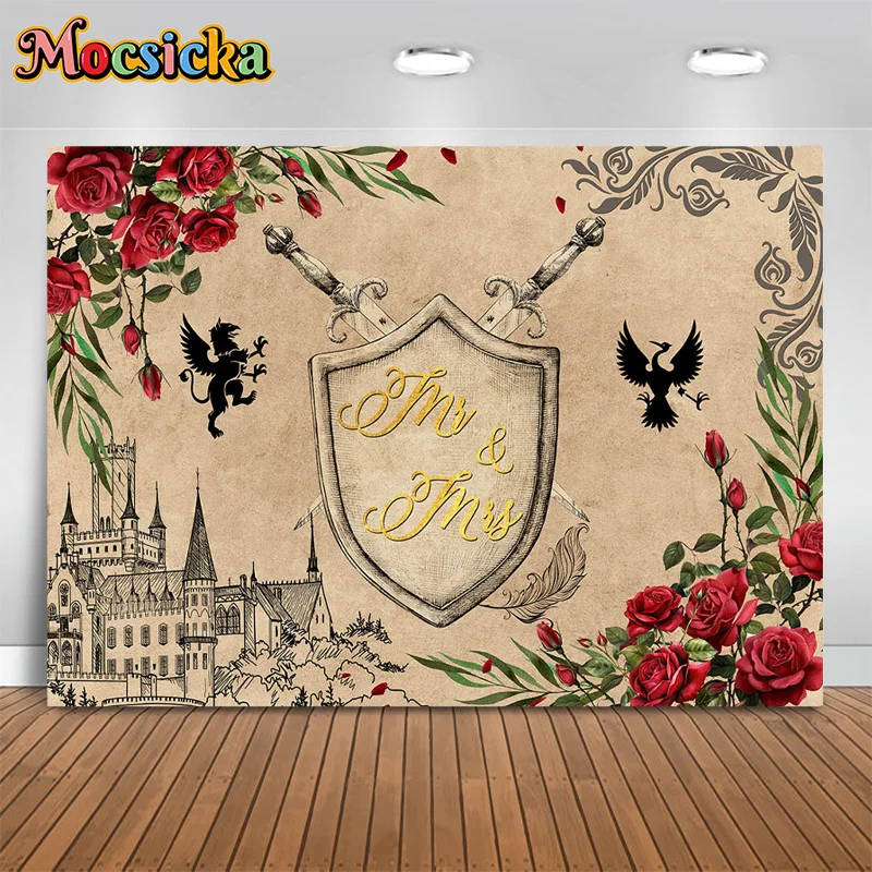 

Mocsicka Wedding Birthday Bar Theme Photography Backgrounds Vintage Walls Castle Floral Backdrops Girls Party Cake Smash Banner