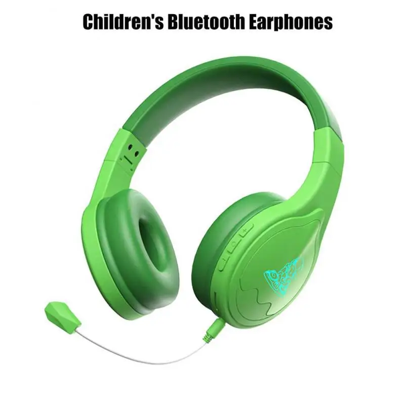 Girl Wireless Headphones Luminous Headset With Microphone Noise Cancelling Kid Stereo Music MP3 Wired Headset Children's Gifts