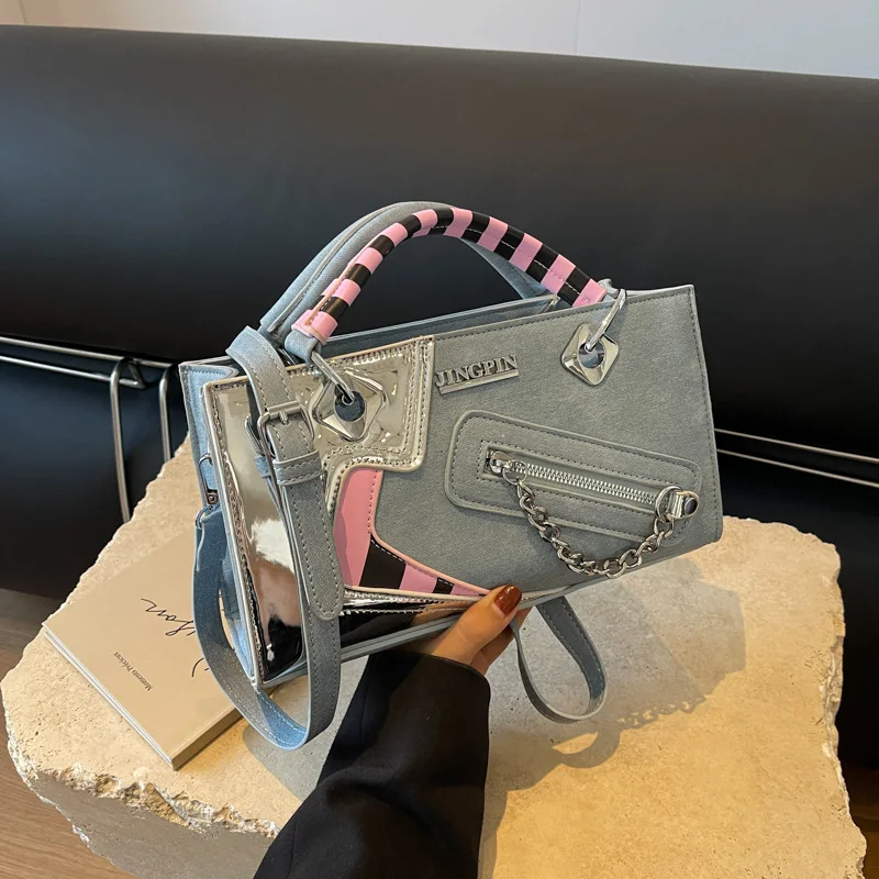 

Новая трендовая Повседневная модная переносная нишевая дизайнерская универсальная квадратная сумка через плечо