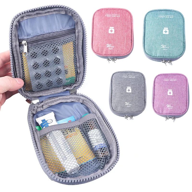 

Fashion Portable Medicine Storage Bag Travel First Aid Kit Medicine Bags Organizer Camping Outdoor Emergency Survival Pill Case
