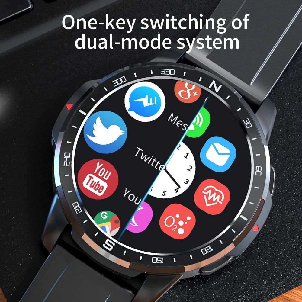 xiaomi 4g smart watch phone sim card 2022 dual system 5mp camera wifi gps heart rate monitor fitness smart watches for android free global shipping