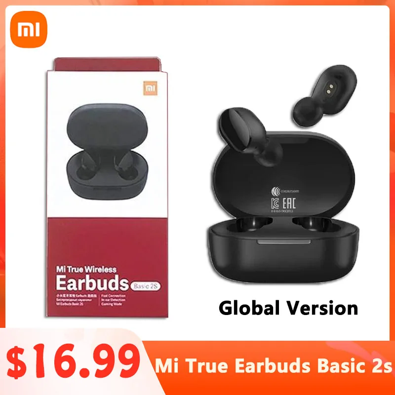 

Xiaomi Mi True Wireless Earbuds Basic 2S Touch Control TWS Bluetooth Earphone Airdots 2s Headphones Bluetooth 5.0 Gaming Mode
