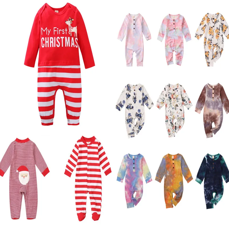 

Детский длинный комбинезон с вышивкой в виде головы оленя, с надписью на Рождество, для мальчиков и девочек, весна-осень 2022