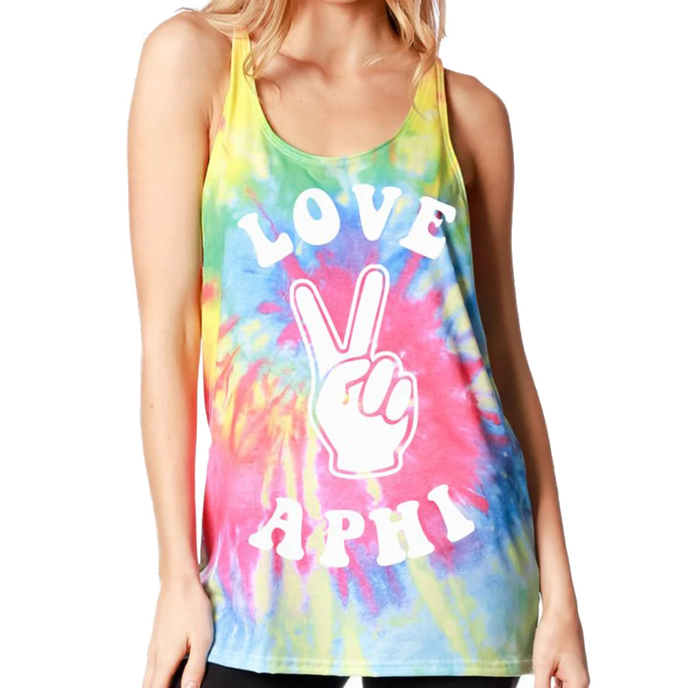 

Alpha Phi Tie-dye print vest