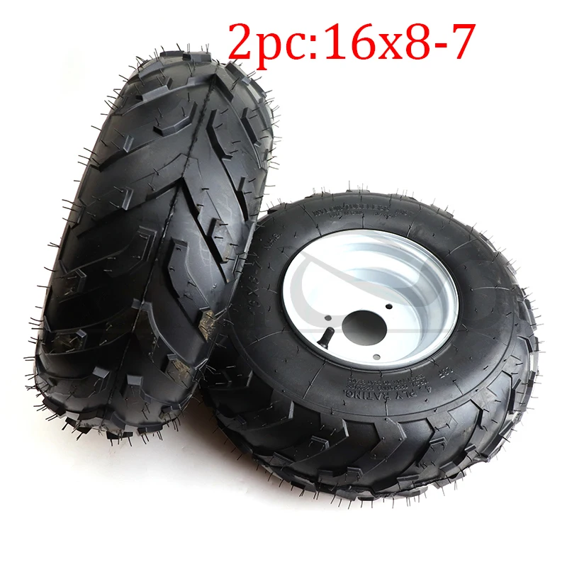 2 шт. шины 16x8-7 и ободные колеса для ATV Quad SunL-110cc передние задние карты Taotao 125cc