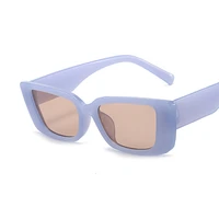 2022 vintage retro small rectangle sunglasses women ins popular fashion candy color eyewear men square sun glasses shades uv400