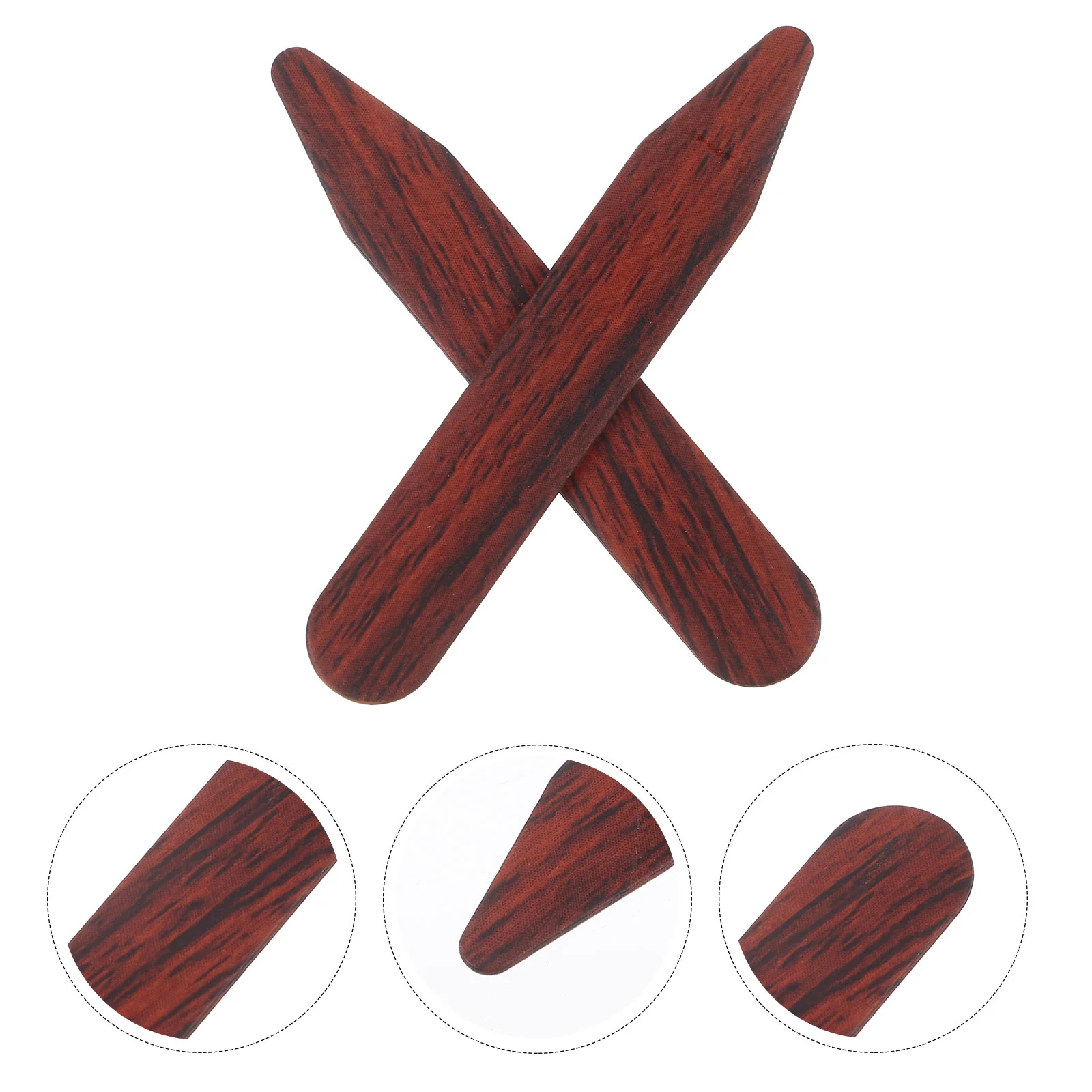 2-шт. Этикетка с деревянным воротником Stay Мужская мужская рубашка Рубашки Вставки