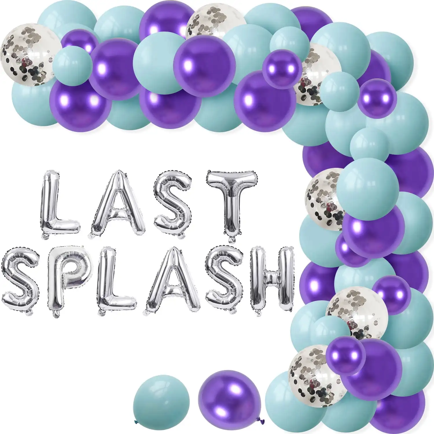 

SURSURPRISE Last Splash Single Women Party Decoration, Summer Swimming Pool Single Women Bride Shower Party Supplies