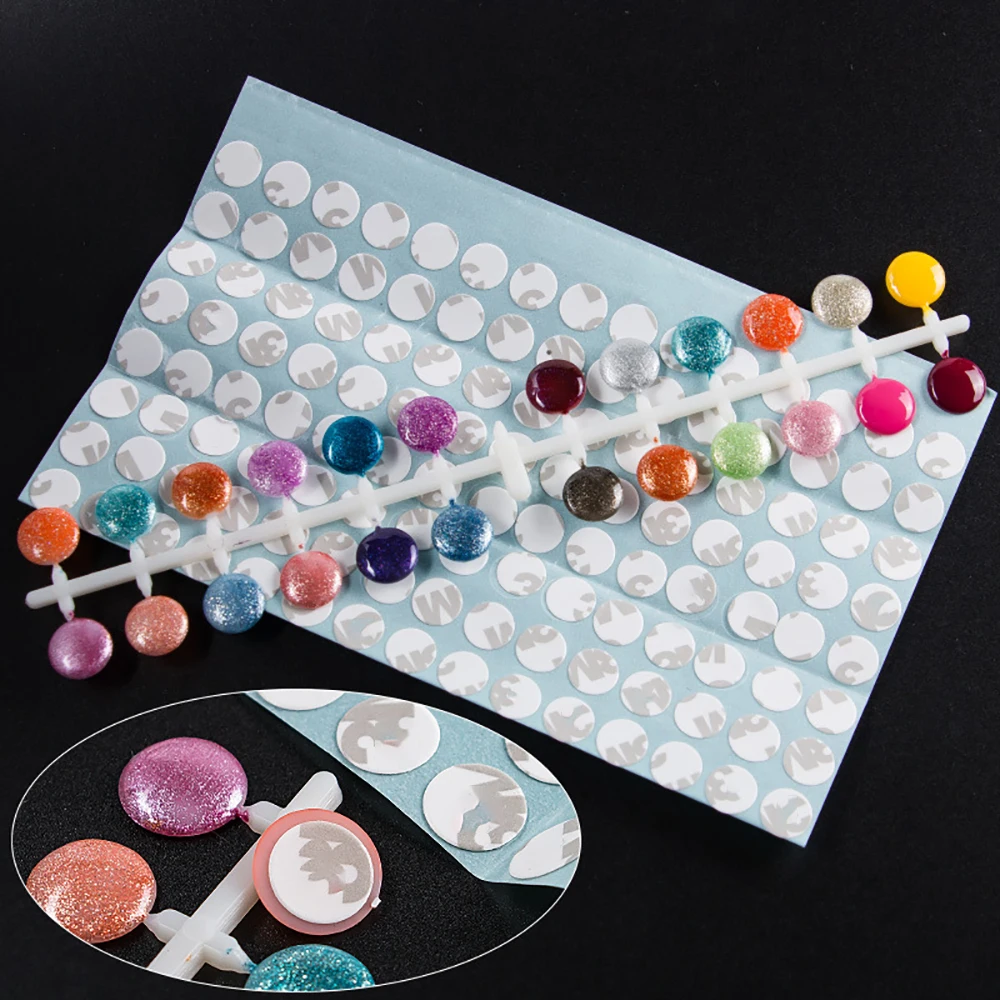 

120Pcs Nail Polish Display Table Color Showing Nail Tips Shelf Manicure Color Card Swatch Salon Nails Art Accessories Tool