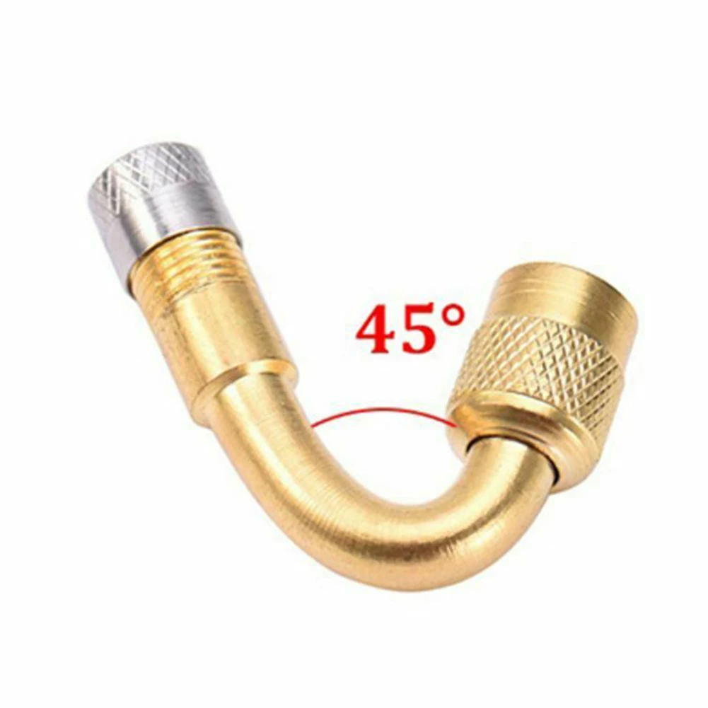 

1pcs Copper Tyre Valve Extension Adaptor Tire Stem Extender For Motorcycle Car 45°/90°/135° Valve Adapter Bike Accessories